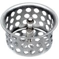 Danco Basket Strainer, 178 in Dia, Brass, Chrome, For Universal Sinks 88967